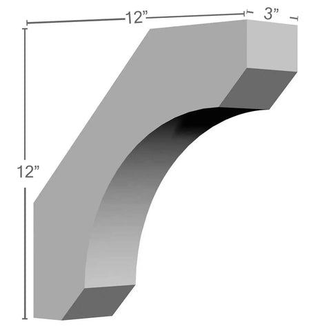 Legacy Bracket 3 In W x 12 In D x 12 In H High Density Urethane Construction Lightweight Yet Durable Weatherproof