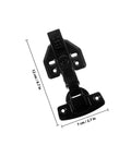 Full Overlay Cabinet Door Hinges With Self Closing Soft Close 2 Pack Metal Cabinet Hinges For Kitchen And Furniture Doors With Damping Mechanism By Cabilock, black hinge with measurements.