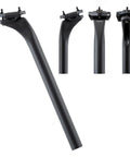 Ultra Lite Carbon Fiber Bike Seat Post 27.2/31.6mm Offset For Road Mountain BMX Ebike Length 350/400mm Black Matte Lightweight