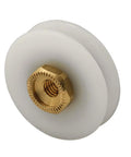 1 Inch Screen Door Roller With Center Groove, Beefy Nylon Construction For Top Hung Patio Doors, side view