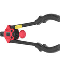 Heavy Duty Carbon Steel Nutsert Installer Tool Kit With Ergo Pump Handle, close-up of tool with black grips and red handle.