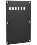 Black six hole guitar back plate for electric guitars, durable plastic rear cover plate cavity shield, pickguard backplate replacement