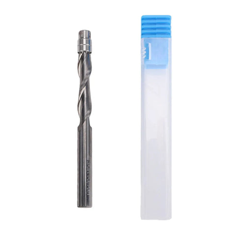 Heavy Duty 1/4 Inch Flush Trim Router Bit With Up Down Spiral Design And Tungsten Carbide for cutting cabinet doors and plywood.