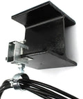 Heavy Duty Conduit Hanger Kit With Beam Clamp And Pipe Support Bracket For I-Beam Install, 8 Pcs, 1-1/4 Inch Cable Clamps shown installed