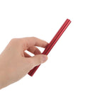 Hand holding a red aluminum sleeve from the 5 Piece Aluminum Tent Pole Repair Tube Connector Kit For Camping Tents Replacement Sleeve Lifesaver Quick Fix For Damaged Poles Universal Fit Outdoor Gear And Accessories.