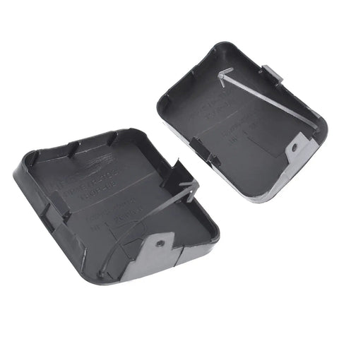 Two Piece Set Front Left And Right Bumper Tow Hook Eye Cover Caps Black Replacement For 2006 2007 RAV4 Direct Fit ABS Plastic Durable