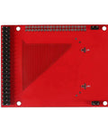 Red circuit board component for DIY Oscilloscope Kit With Two Point Four Inch TFT Display 1MSPS Digital Scope For Hands On Electronics Learning Budget Friendly Pocket Sized And Portable Includes Probes And SMD Parts ARM Cortex M3 Based