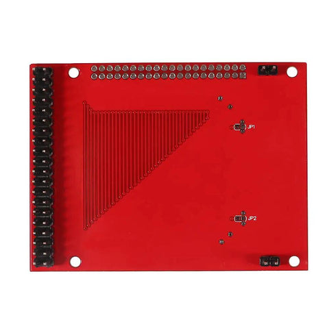 Red circuit board component for DIY Oscilloscope Kit With Two Point Four Inch TFT Display 1MSPS Digital Scope For Hands On Electronics Learning Budget Friendly Pocket Sized And Portable Includes Probes And SMD Parts ARM Cortex M3 Based