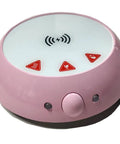 Top Shelf Electric Coffee Mug Warmer With Smart Temp Controls And Four Hour Auto Shutoff pink base with LED controls for drink warming