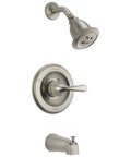 Single Handle Tub and Shower Trim in Stainless Steel Universal Shower Valve Ready 3X H2Okinetic PowerDrench Spray Trim Kit Only