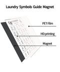 Laundry Symbols Sign And Stain Removal Guide Magnetic Cheat Sheet For Wall Art Decor Eight By Eleven Point Eight Inch Easy To Read