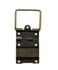 Four Pack Antique Brass Door Hinge Set For Cabinets And DIY Projects, classic decorative butt hinge with handle, easy install.