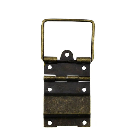Four Pack Antique Brass Door Hinge Set For Cabinets And DIY Projects, classic decorative butt hinge with handle, easy install.