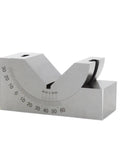 Precision 90 Degree V Block With Adjustable Vice Grip Clamp For CNC Milling Machine, metal construction, angle guide up to 60 degrees.