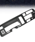 PIT66 black Dodge Ram 1994–1997 dash bezel radio trim panel, angled front view.