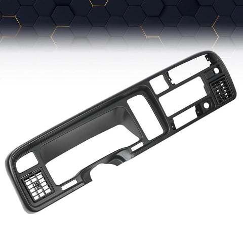 PIT66 black Dodge Ram 1994–1997 dash bezel radio trim panel, angled front view.