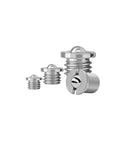 Slick 304 Stainless Steel Spring Plungers Flange Ball Head Step Ball Screws set of four sizes for adjustable locking tension.