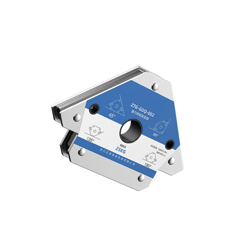 Heavy Duty Welding Positioner Clamp With Thickened Steel For Super Durable Wear Resistance And Easy On Site Operations High Mag Adsorption Aid Tool at 90 degree angle.