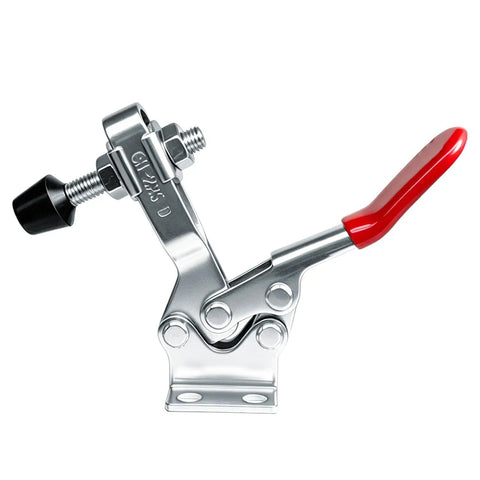 4 Pack 225D Quick Release Toggle Clamps With Killer Grip And Hella Tight 500 Pound Hold For Woodworking Jigs, 225D clamp with red handle