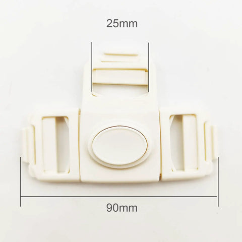 20Pcs 1 Inch T Shaped Three Way Buckle Center Quick Release Buckles Plastic POM No Sewing Replacement for Seat Belts