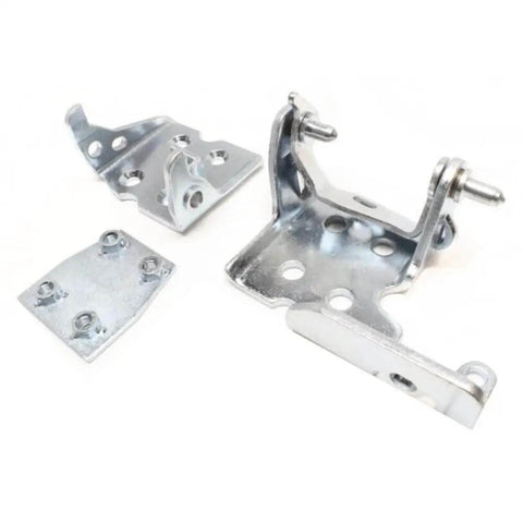 Two Pack Front Right Passenger Side Door Hinges Chrome Finish Auto Replacement Kit For Front Doors Includes Two Hinges
