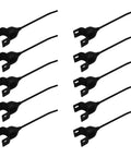 Ten Heavy Duty Hay Rake Teeth Set With Rubber Mounted Teeth For One And Five Eighths Inch Bar Rakes Fits 96R1 Parallel Bar Rakes