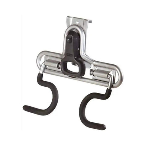 FastTrack Wall Double S Hook Garage Organizer Set, 2 Pack For Hand Tools, Soft Grip Coated Tool Hangers, Easy Snap In Install On Rails