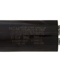 Close-up of motor start capacitor component for 1-1/2 Horsepower Up-Rated Round Flange Replacement Motor For Pumps