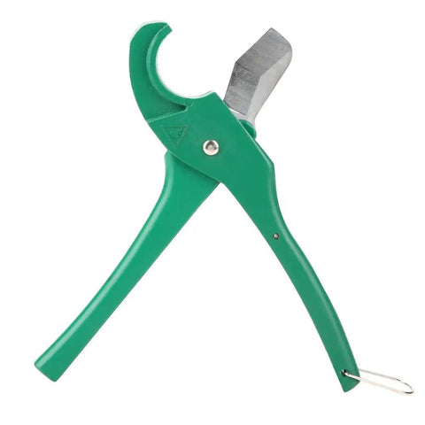PVC Pipe Cutter With Ratchet Mechanism, Aluminum Alloy Body, Ergonomic Handle, High Precision Tube Cutter For PVC PP PU PE Materials