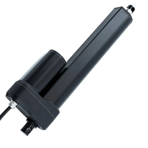 Tough As Nails Linear Actuator For Solar Trackers With IP65 Weatherproof Housing and Smooth Electric Glide Motor, close-up view.