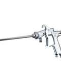Heavy Duty Stainless Steel Paint Sprayer With Long Reach Pole And Precision Adjustable Nozzle for easy controlled painting.
