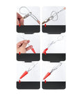 Heavy Duty Cordless Wire Puller And Threader Machine With Portable Lithium Battery For Easy Cable Installation demonstration steps.