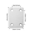 Dang Solid Stainless Steel Mending Plates Set Packs Forty Corner Angle Braces For Furniture Cabinet Wood Repair Featuring Pre Drilled Holes, 6cm size.