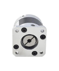 Front view of MG Planetary Gearbox Motor Speed Reducer with 5 to 1 10 to 1 20 to 1 50 to 1 100 to 1 ratios for stepper motors 5mm input.
