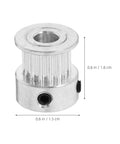 Upgrade Your 3D Printer Setup With This Awesome IMUSINICE 5-Piece Gt2 Timing Belt Pulley Kit Featuring Durable Aluminum Alloy Construction And Integrated Bearings For Smooth, Precise Movements And Reliable CNC Milling Performance On Any DIY Project. 14mm pulley 5mm bore
