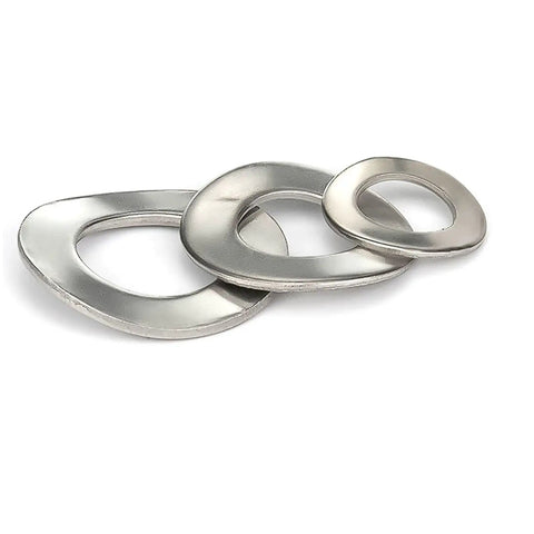 304 Stainless Steel Wave Spring Washers for Anti Vibration and Axial Locking in Bolts and Screws, M12 Size, 20 Pieces, Heavy Duty Built To Last Washer Kit for Hardware, three washers