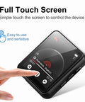 64GB MP3 Player With Bluetooth 5.3 And 1.8 Inch Touch Screen showing music interface and touch control in use
