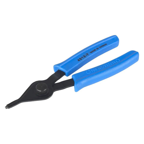 Stinger Internal and External Snap Ring Pliers Set 8 Piece Pro Grade Heavy Duty with blue handles and fixed tips