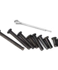 90Pcs Dowel Pins And Cotter Kit With Storage Box For Mechanical Assembly Automotive Repair And Woodworking Projects Pro Grade M5 Flat Head Fasteners Easy Install Hardware Accessories, black cotter pins and pin tool