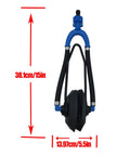 Outboard Motor Flusher Kit With U Shape Inlet Muff And Anti Freeze Hose for marine engine maintenance, dimensions shown