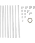 Super Slick Peel And Stick Cable Raceway Cover For TV And Office Walls Strong Adhesive Cord Hider Kit with raceway strips and connectors.