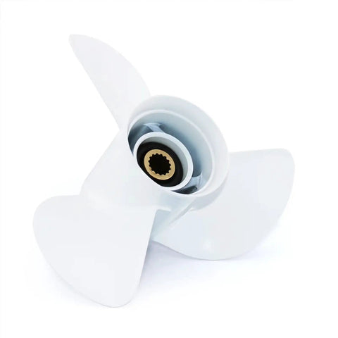 Three Blade Aluminum Outboard Propeller 13 1/4 Inch Diameter 17 Pitch Right Hand Rotation 15 Spline Fits Yamaha 115 130 HP Engines T50 T60 T70 T75 T80 T85 T90 T100 T115 T130 OEM Style