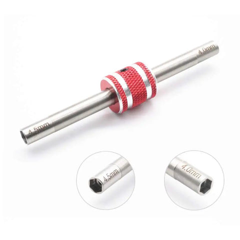 Mini 4WD Hexagonal Turnbuckles 4 To Four Point Five Millimeter Self Made Parts For Tamiya Pro Tool, metal tool for RC car hobby.