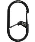 G-Series Dual Chamber Carabiner Size 3 Stainless Steel 1 Pack For Keys And Grab And Go Gear, Easy Clip On