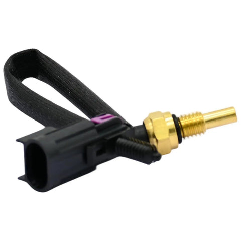 Heavy Duty Engine Coolant Temperature Temp Switch Sensor Sender For Buick Rainier 4.2L, durable black connector and brass sensor.