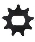 Beefy Heavy Duty 9-Tooth Chain Sprocket With 12x17mm Inner Hole for industrial machinery, front view