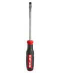 Heavy Duty Slotted Screwdriver With Bi Material Grip And Black Oxide Blade 5 16 By 6 Inch Precision Hand Tool, vertical view with ergonomic handle.