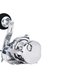 Saltwater Trolling Fishing Reel With 15Kg 25Kg Max Drag And Five Point Two To One Gear Ratio Aluminum Alloy Boat Lure Casting Reel For Right Hand JG2500 Model Built Tough For Rough Seas in silver view