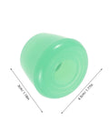 Light green PU brake pad, part of Toe Stop Replacement Pair For Quad Skates With PU Brake Pads No Fuss Install Double Row Roller Skates