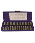 Heavy Duty Screw Extractor Set With Left Hand Spiral Grip For Stubborn Bolts And Studs Multi Spline Hex Head 25 Piece Kit